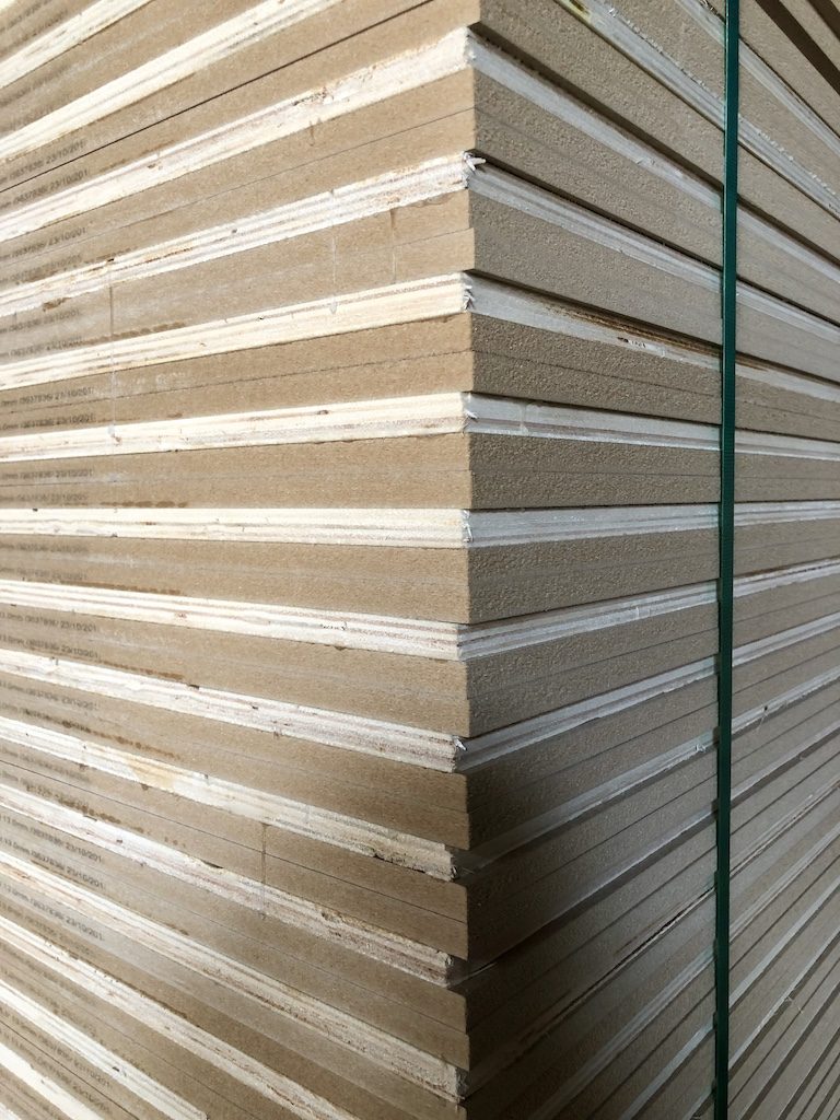 HDF and plywood sandwich panel
